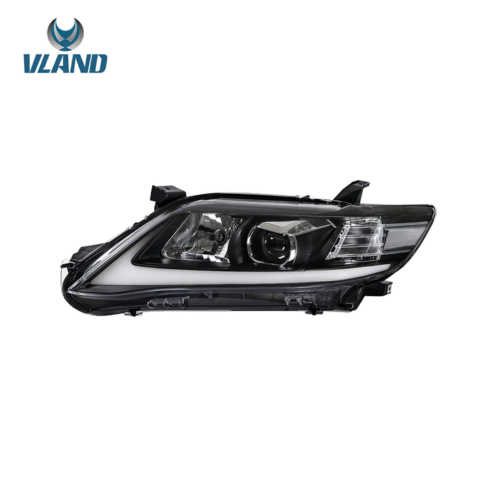 VLAND LED Projector Headlights For 2010 2011 Toyota Camry Base LE SE and XLE w/Sequential (US version)