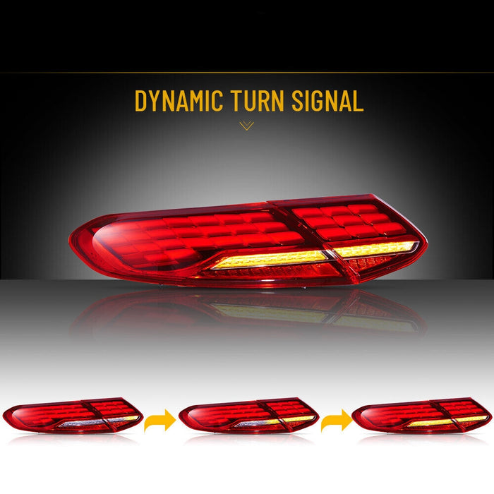 VLAND FULL LED TailLights For 15-21 Mercedes Benz C-Class W/Animation Sequential