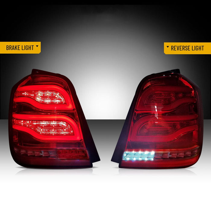 VLAND LED Taillights Fit For 2001-2007 Toyota Highlander With Reverse Running Brake Turning Function Rear Lamps
