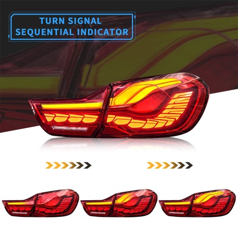 VLAND OLED Tail Lights And D2H/H7 LED Bulbs For BMW M4 F82 F83 F32 F36 Sedan/Coupe/Convertible 2014-2020