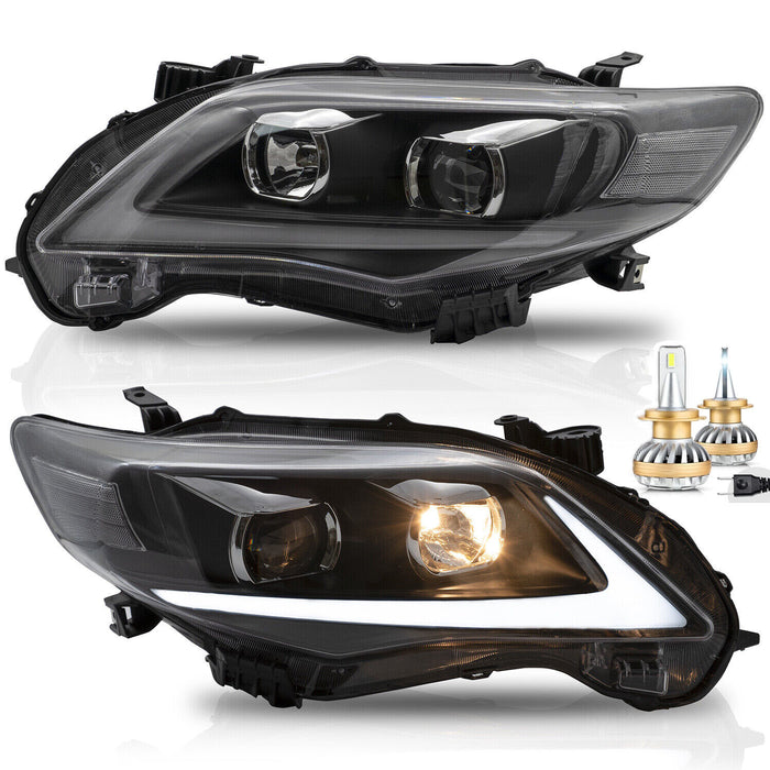 VLAND LED Headlights And D2H/H7 LED Bulbs For Toyota Corolla 2011-2013