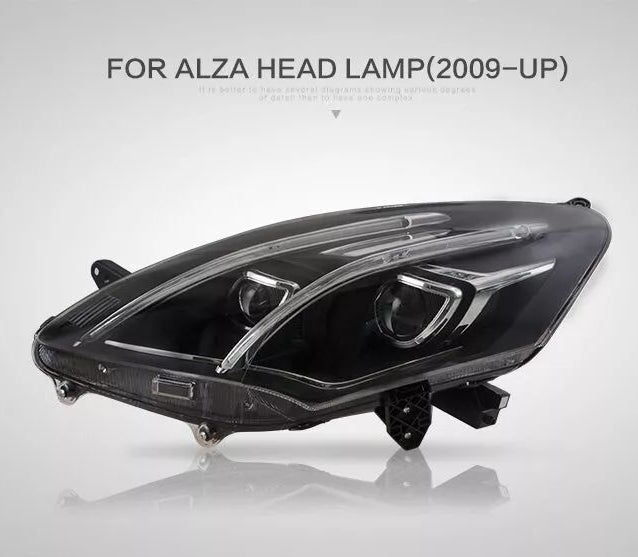 VLAND LED Projector Headlights For Perodua Alza 2009-2022 M500 1st Gen (MOQ of 100)