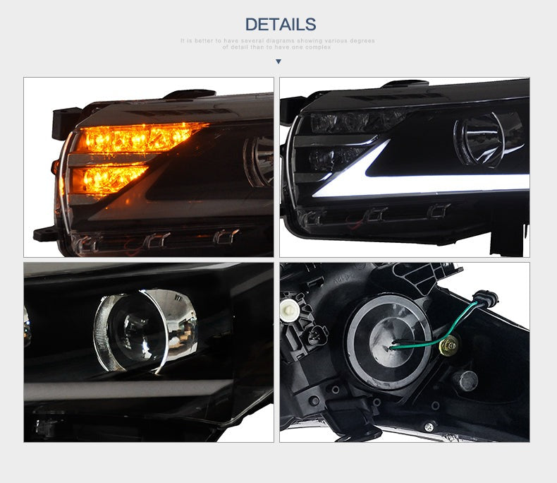 VLAND LED Headlights for Toyota Corolla 2014-2017(Not Fit For American/Australian/European Car Models)