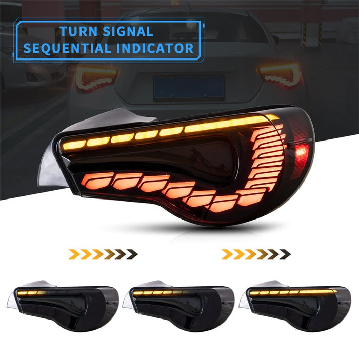 VLAND Full LED Tail Lights For Toyota 86 2012-2021 Scion FR-S 2013-2021 Subaru BRZ 2013-2021