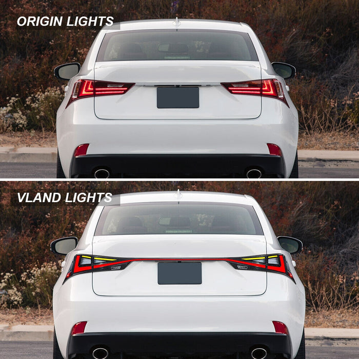 VLAND Full LED Taillights For 2014-2019 Lexus IS200t IS250 IS300 IS350 IS500 3rd Gen XE30