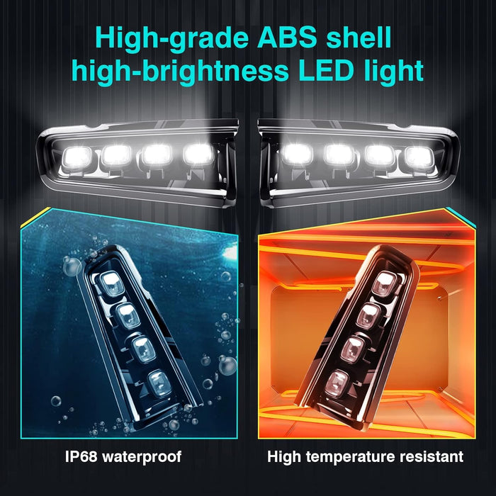 VLAND LED Fog Lights Fit For Ford Bronco 2021-2022 Daytime Running Lamps