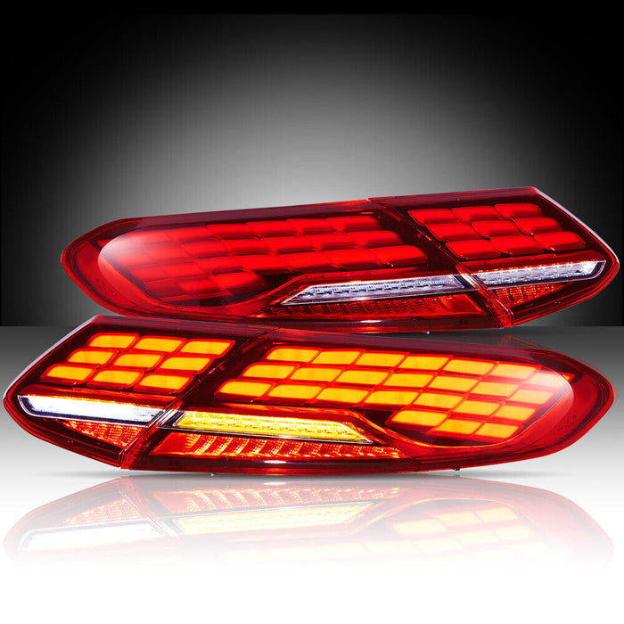 VLAND FULL LED TailLights For 15-21 Mercedes Benz C-Class W/Animation Sequential