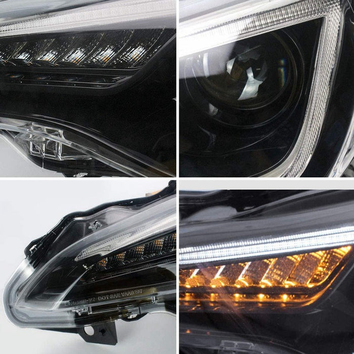 VLAND Dual Beam Projector Headlights for 2013-2016 Scion FR-S 2017-2020 Toyota 86 2013-2020 Subaru BRZ