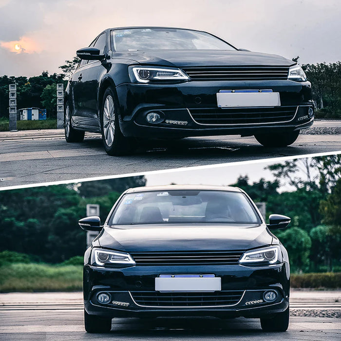 VLAND Demon Eye Headlights Fit for Volkswagen Jetta/Sagitar 2012-2018