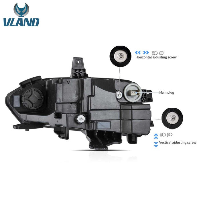 VLAND Full LED Headlights for Chevrolet Camaro 2019-up 1LS/1LT/2LT/3LT/LT1 2Door RWD Coupe and Convertible (NOT FIT 1SS 2SS and ZL1)