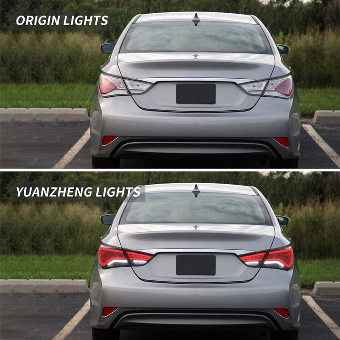 VLAND Full LED Tail Lights For Hyundai Sonata 6th Gen Sedan 2011-2014