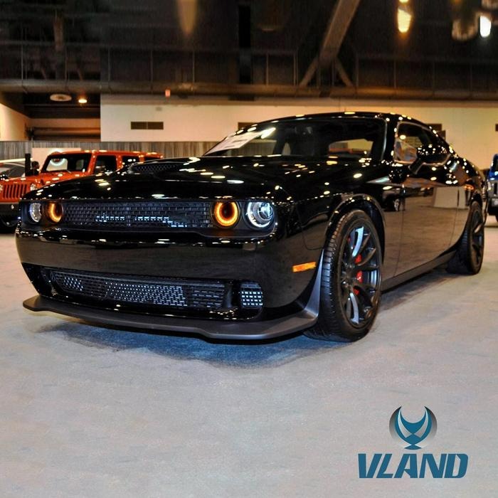 VLAND Dual Beam LED Headlights For Dodge Challenger 2015-2019 (Not Fit For HID Original Models)