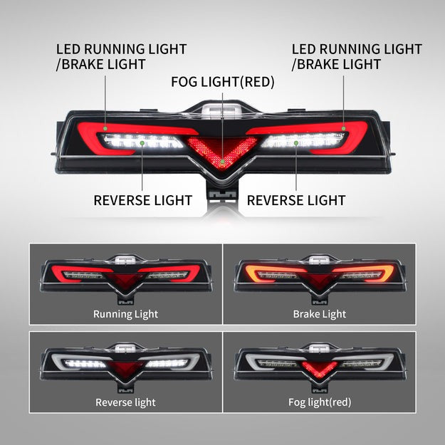 VLAND Full LED Rear Bumper Light for Toyota 86 GT86 2012-2020 Subaru BRZ 2013-2020 Scion FR-S 2013-2020