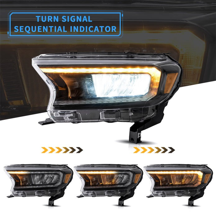 VLAND LED Full LED Headlights Ford Ranger 2015-2020 (For International Version)