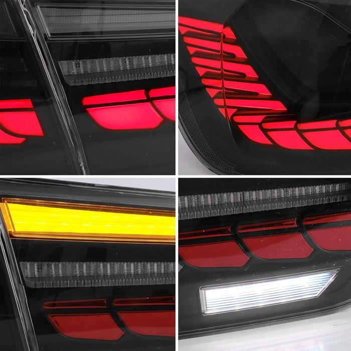 VLAND OLED Taillights Fit for BMW 3-Series BMW F30 F35 F80 320i 328i 328D 335i M3 6th Gen Sedan 2013-2018