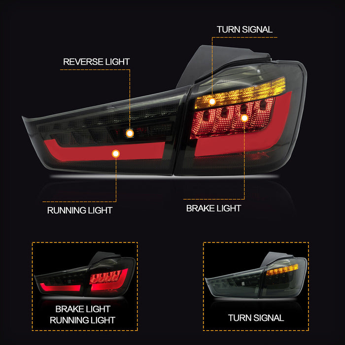 VLAND LED Tail Lights For Mitsubishi Outlander Sport / ASX / RVR 2011-2019 First generation