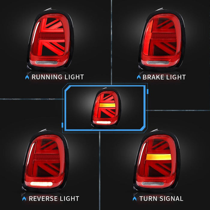 VLAND Full LED Tail Lights Lamps For BMW Mini F-Series 2014-2019 (F55/F56/F57)