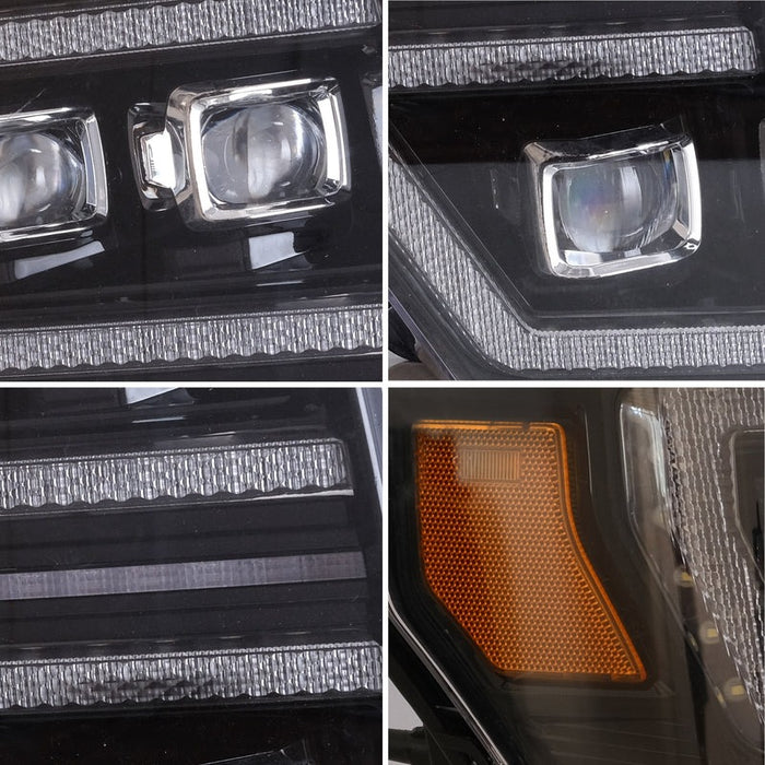 VLAND LED Headlights Compatible For 2009-2014 Ford F150  with Breathe Dynamic DRL (Not for Led Models & F250 F350)