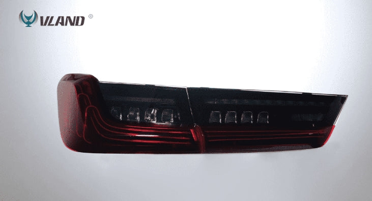 VLAND Full LED Taillights Fit For BMW 3 Series G20 Sedan 2019-2022 7th Gen With Amber Turn Signal