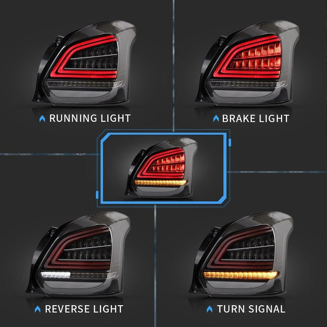 VLAND Full LED Taillights For Suzuki Swift Sport 2017-2019