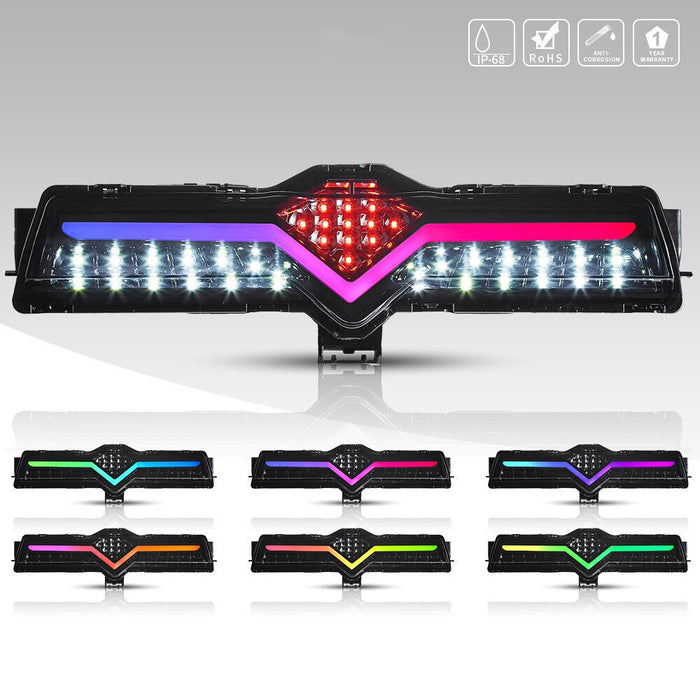 VLAND RGB LED Light Rear Bumper Reverse Brake Fog Lights For 13-20 Toyota GT86 FRS Subaru BRZ