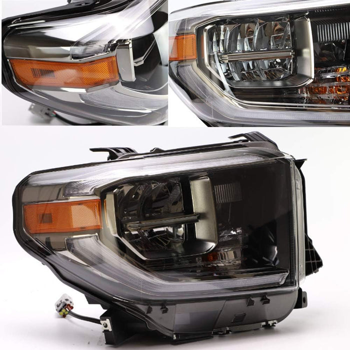VLAND LED Headlights Fit For 2014-2021 Toyota Tundra with Sequential Turn Signals