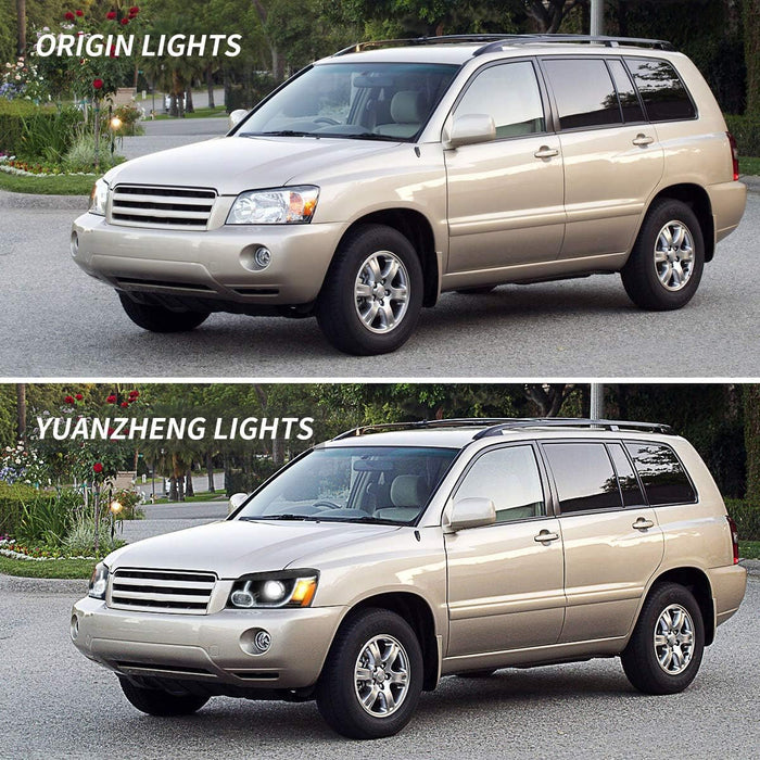 VLAND LED Headlights And Taillights Fir For Toyota Highlander 2001-2007 1st Gen