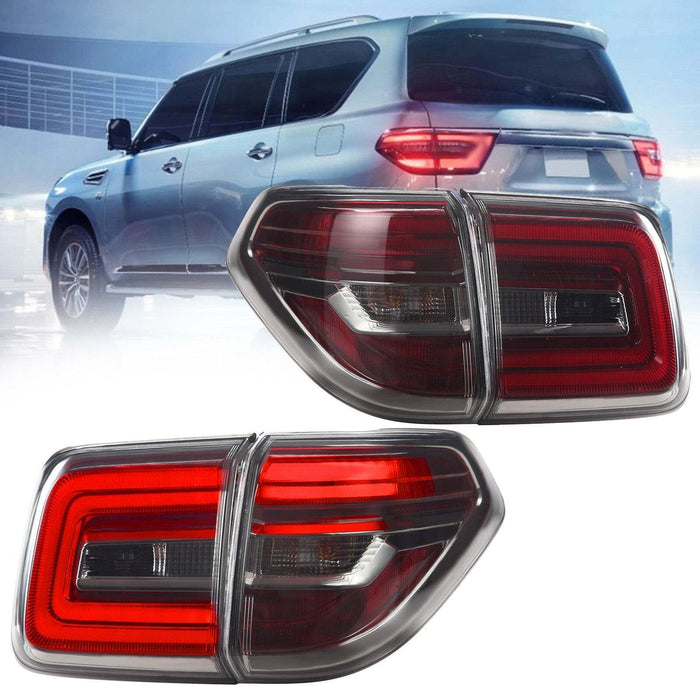 VLAND LED Taillights Fit For Nissan Patrol (Y62) 2012-2019 Rear lamps Fits Nissan Armada 2017-2020