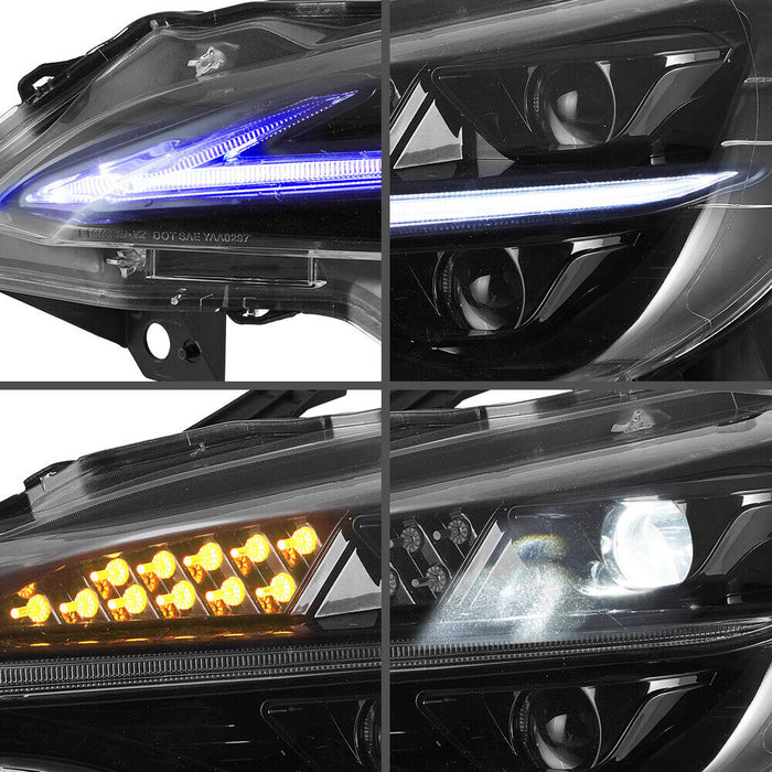 VLAND Full LED Headlights For Toyota 86 2012-2020 Subaru BRZ 2013-2019 Scion FR-S 2013-2016 1st Gen With Blue Dynamic Animation