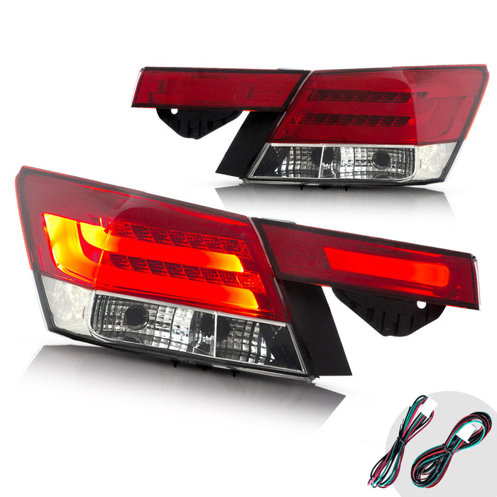 VLAND LED Tail Lights For Honda Accord Inspire 8th Gen Sedan 2008-2013 (4PCS)