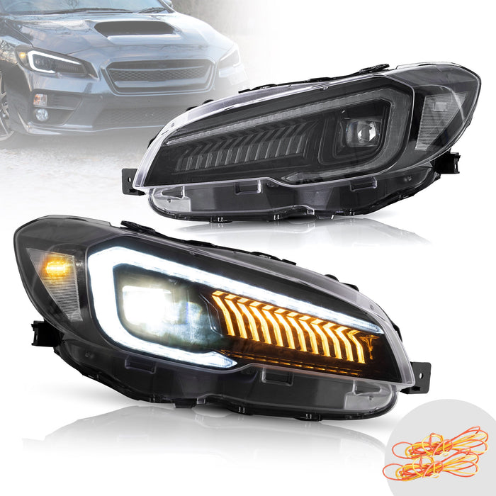 VLAND LED Projector Headlights For Subaru WRX STI 2015-2021 ( Not Fit A 18-21 WRX Models with AFS/SRH)