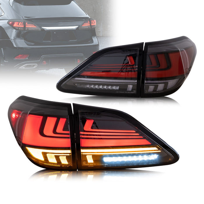 VLAND Full LED Tail Lights For Lexus RX 270/330/350/450H 2009-2014 With Start-up Animation