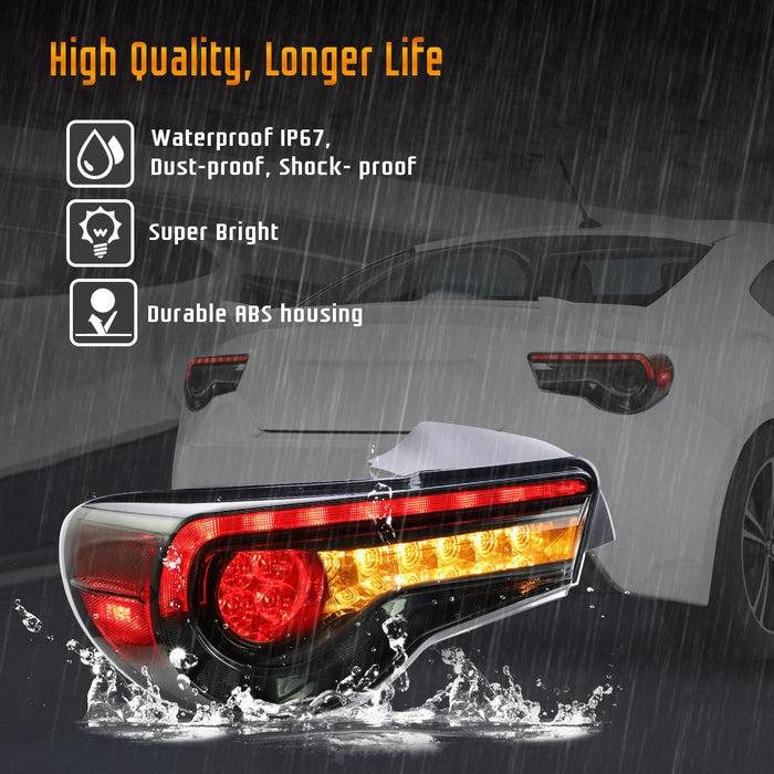 VLAND Full LED Tail Lights for Toyota 86 GT86 2012-2020 Subaru BRZ 2013-2020 Scion FR-S 2013-2020