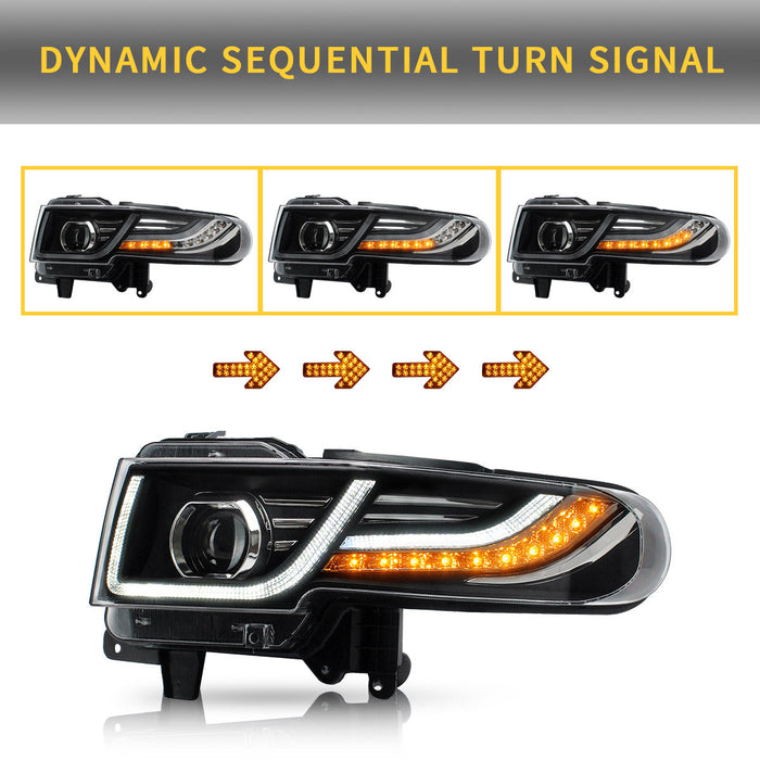 VLAND LED Headlights For Toyota Fj Cruiser With Grille 2007-2015 (Bulbs Not Included)