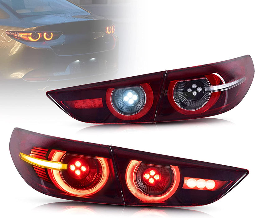 VLAND LED Tail Lights For Mazda 3 Sedan 2019-2023 4th Gen