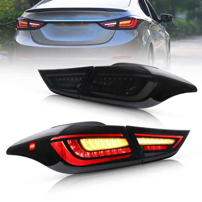 VLAND LED Taillights For Hyundai Elantra Sedan 2012-2016 & Elantra Coupe 2013-2014