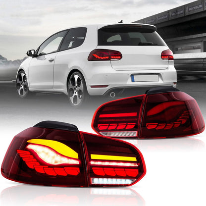 VLAND OLED Tail Lights Fit For Volkswagen Golf 6 MK6 2009-2014 (Europe is 2008-2012)