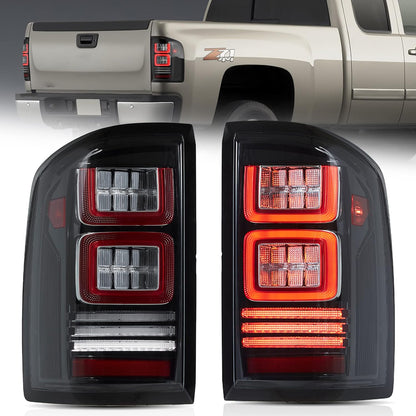 VLAND Tail Lights For Chevrolet Silverado 1500 2007-2013 2500HD/3500HD 2007-2014, GMC Sierra 3500HD 2007-2014