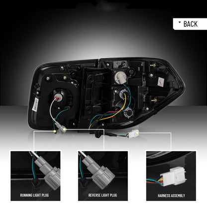 VLAND LED Taillights Fit For Nissan Patrol (Y62) 2012-2019 Rear lamps Fits Nissan Armada 2017-2020