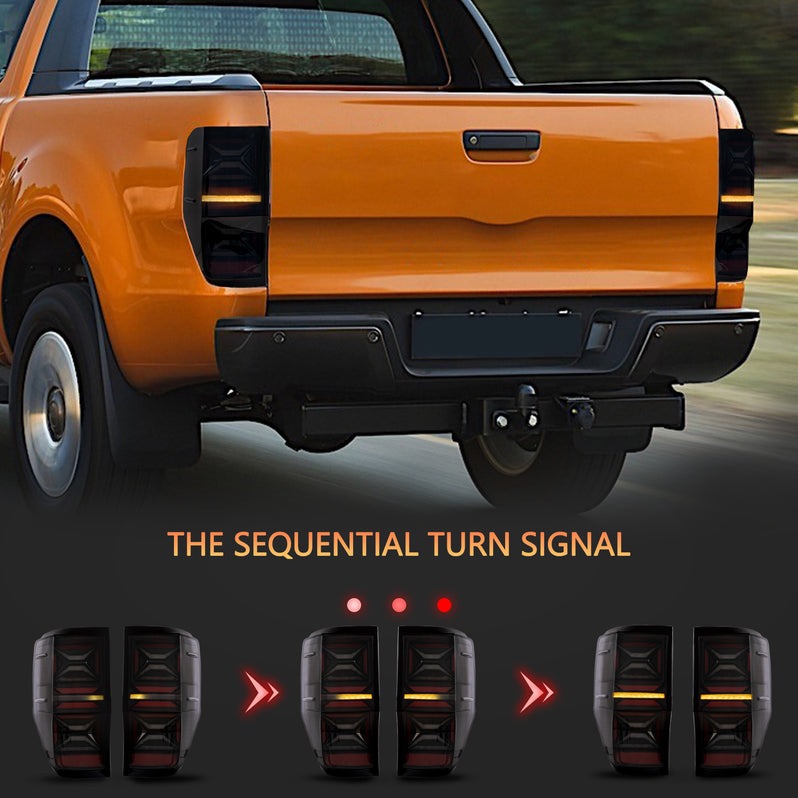 VLAND LED Tail Lights For Ford Ranger T6 2012-2018 (PX MKII, Base, XL, XLT, Limited) (Not For US Models)