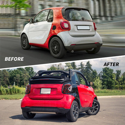 VLAND Full LED Tail Lights For Mercedez Benz Smart 453 Fortwo/Forfour 2015-2020 With Start-up Animation