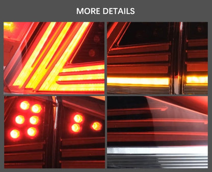 VLAND LED Tail Lights For Lexus IS250 350 ISF 2006-2013 IS200d IS F 2008-2014 w/Animation