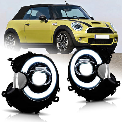 VLAND LED Projector Headlights For BMW Mini Cooper 2007-2013 R55 R56 R57 R58 R59 With Dynamic Animation[In Stock]
