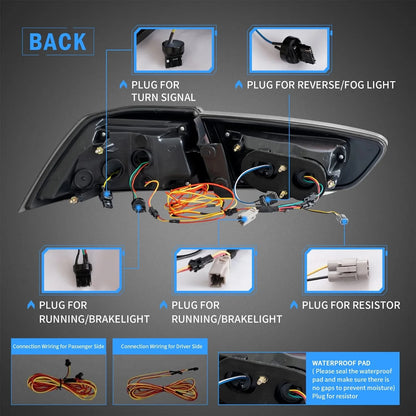 VLAND LED Tail lights For 2008-2018 Mitsubishi Lancer Sedan/EVO X