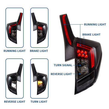 VLAND LED Tail Lights For Honda Fit 2014-2020/Jazz(GK5) Rear Lamps Assembly