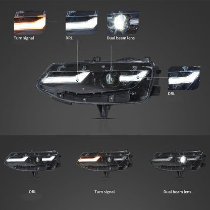 VLAND Full LED Headlights For Chevrolet Camaro 2019-2024