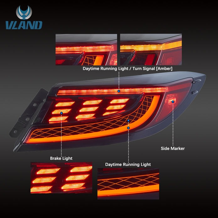 VLAND LED Taillights For 2022-2024 Toyota GR86 / Subaru BRZ 2nd Gen ZN8/ZD8