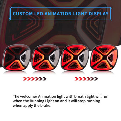 VLAND Full LED Tail Lights For Mercedez Benz Smart 453 Fortwo/Forfour 2015-2020 With Start-up Animation