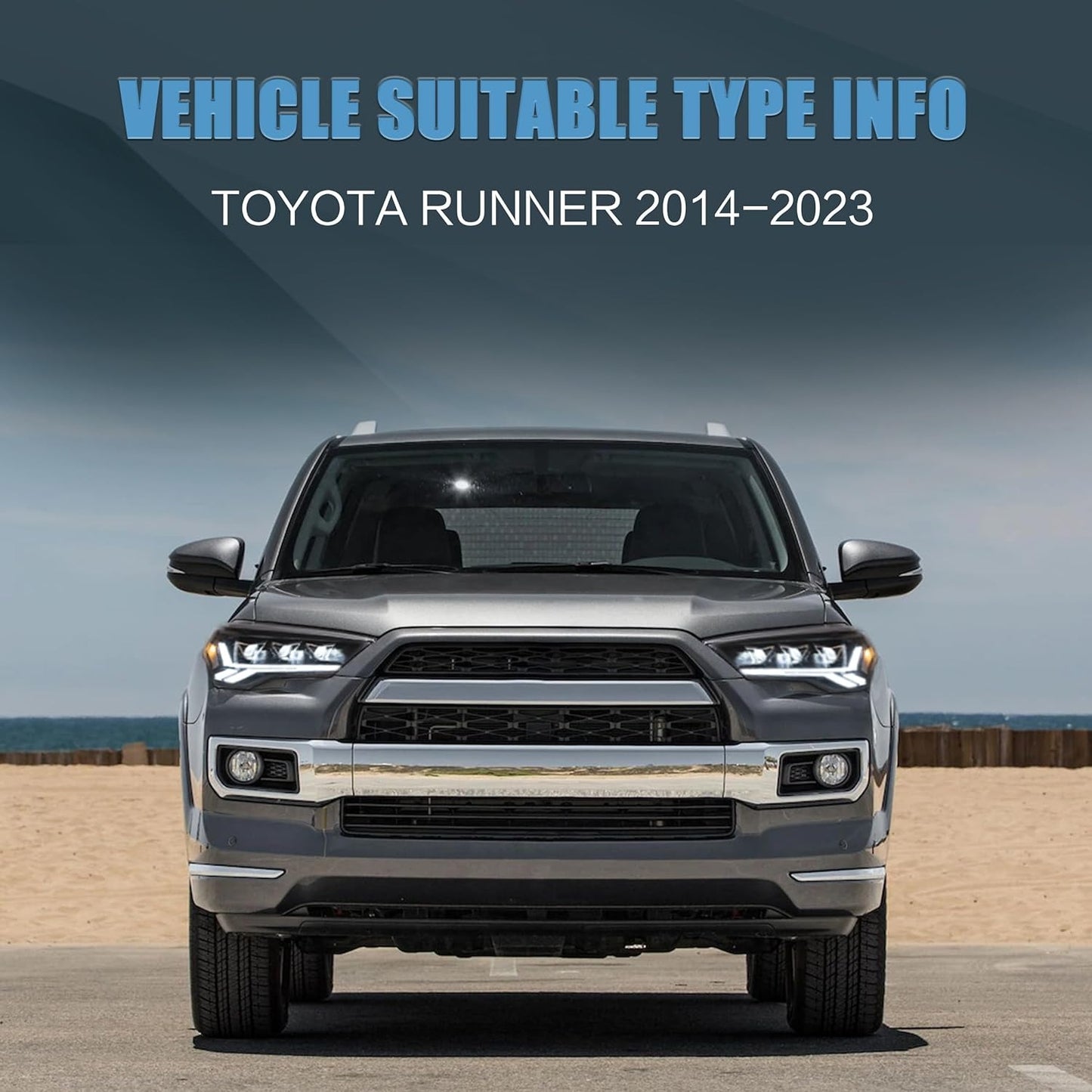 VLAND LED Headlights For 2014-2024 Toyota 4Runner Front Lights Assembly