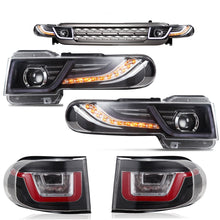 VLAND Projector Headlight With Black Bumper / Grill And Taillights Kit For 2007-2015 Toyota FJ Cruiser